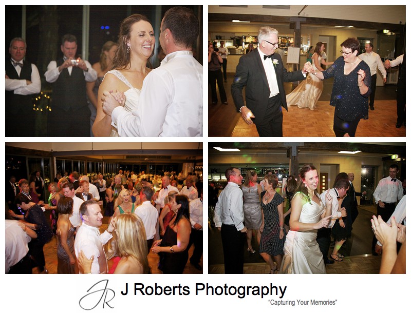 Dancefloor at wedding reception Deckhouse Woolwich - wedding photography sydney